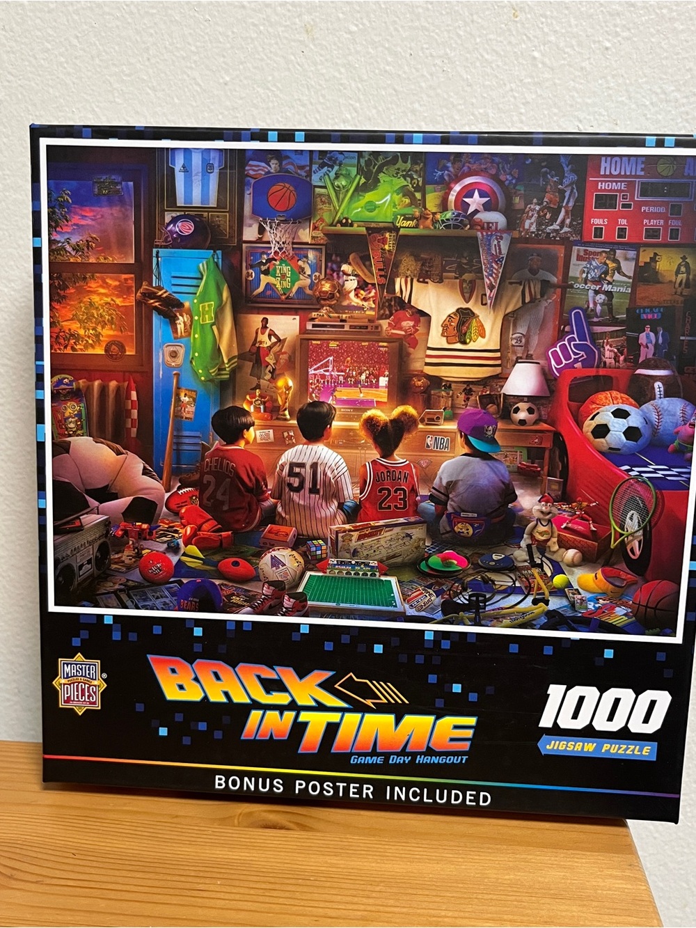 MasterPieces Back in Time 1000-Piece Puzzle — Multicolor Retro Game Scene